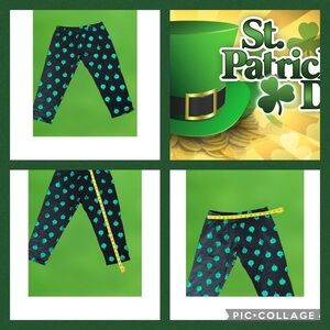 Leggings by No Boundaries with St. Patrick’s Day shamrock ☘️ design (M 7-9)